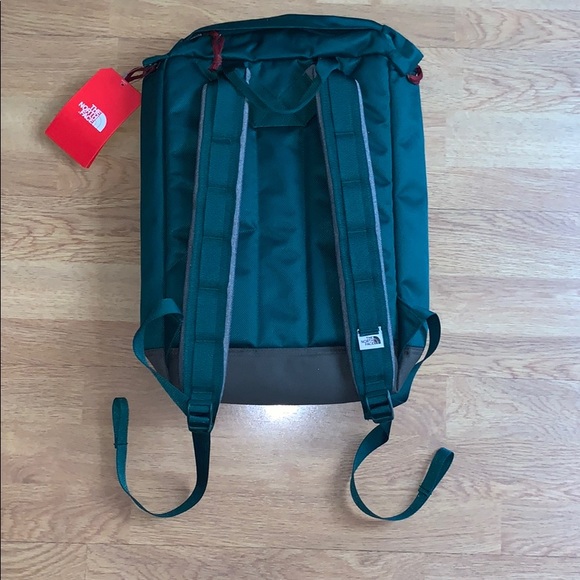 The North Face Bags Nwt The North Face Top Loader Daypack Green Red